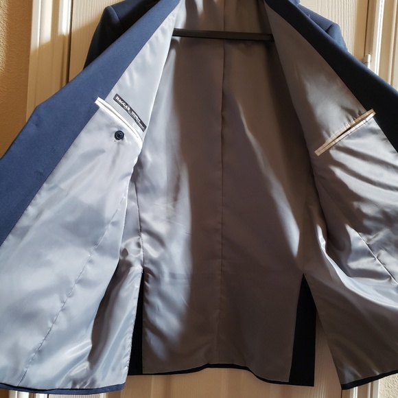 Navy blue Haggar 40 Reg suit & pant 36x30. - Picture 3 of 8
